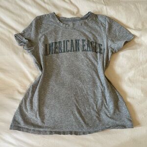 American Eagle Outfitters Heather Gray baby Tee